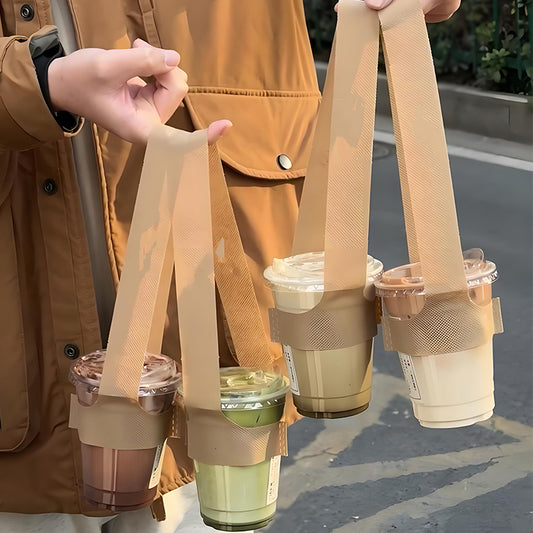 Non-woven Bubble Tea Cup Handle