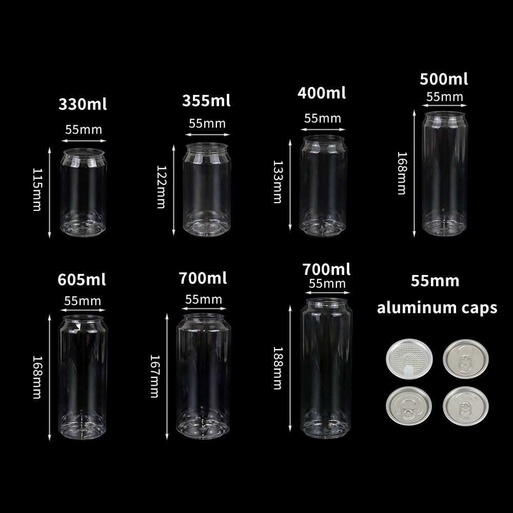 PET Pull-Tab Can | Clear PET Beverage Can