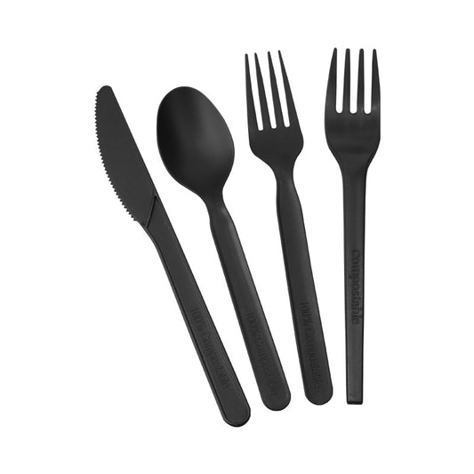 PLA Cutlery Black