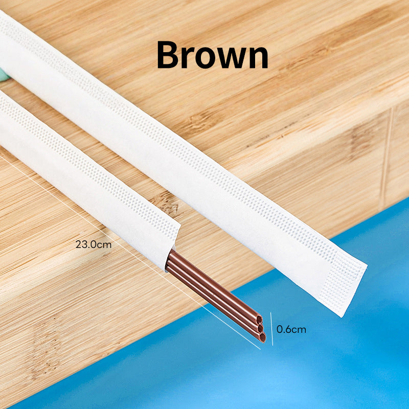 PLA Biodegradable Stirrer Triple-hole Straw