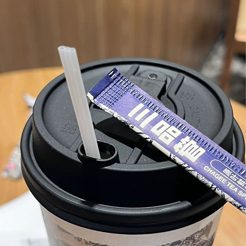 PLA Biodegradable Stirrer Triple-hole Straw