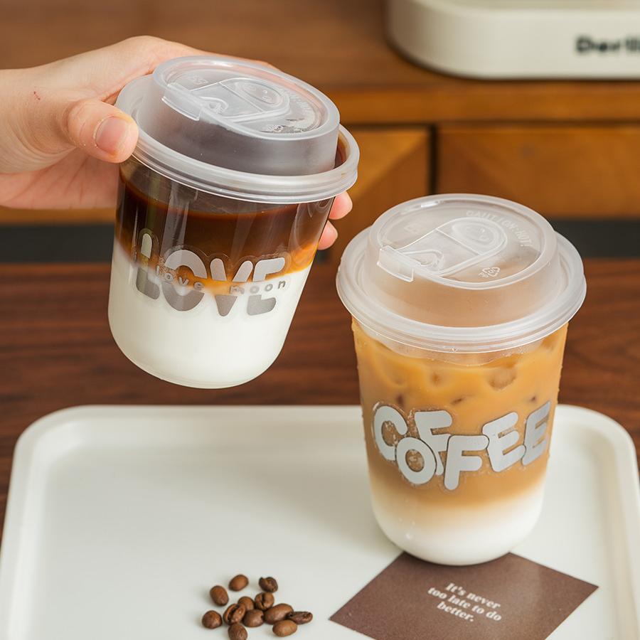 PP Injection Plastic Bubble Tea Cup U Shape