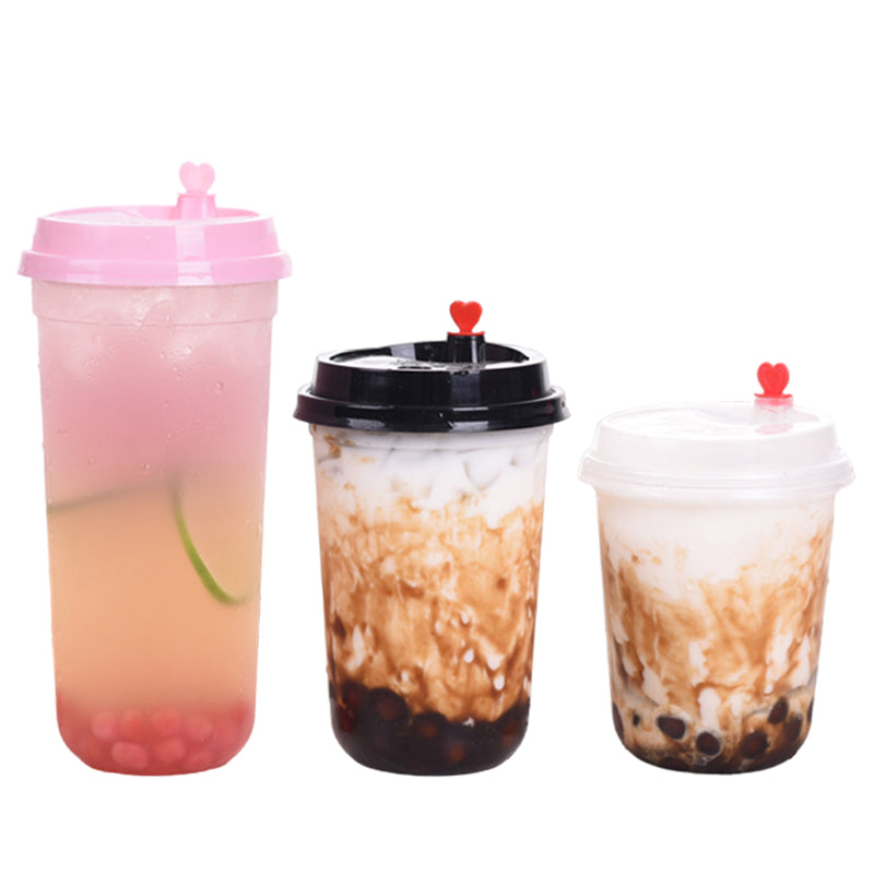 PP Injection Plastic Bubble Tea Cup U Shape