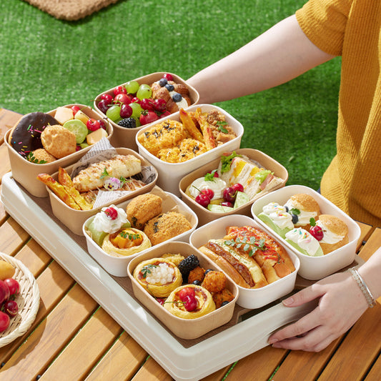 Rectangle Paper Bowls