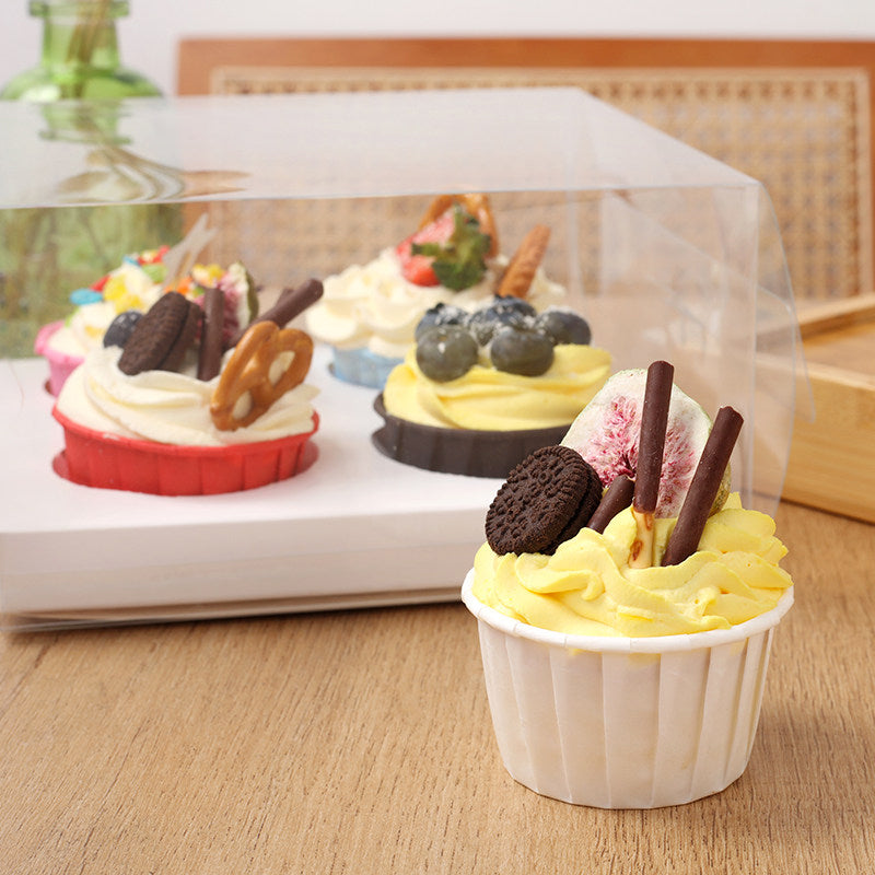 Custom Printed Rolled Rim Paper Baking Cups for Cupcakes & Muffins