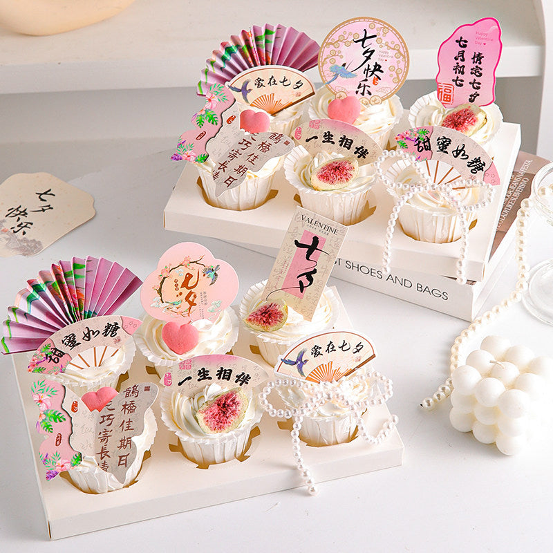 Custom Printed Rolled Rim Paper Baking Cups for Cupcakes & Muffins