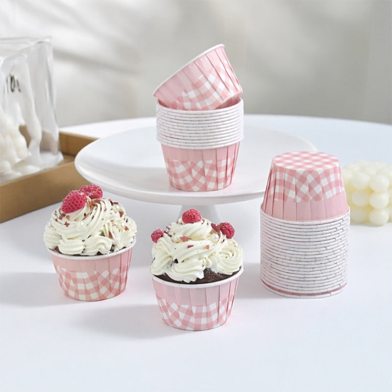 Custom Printed Rolled Rim Paper Baking Cups for Cupcakes & Muffins