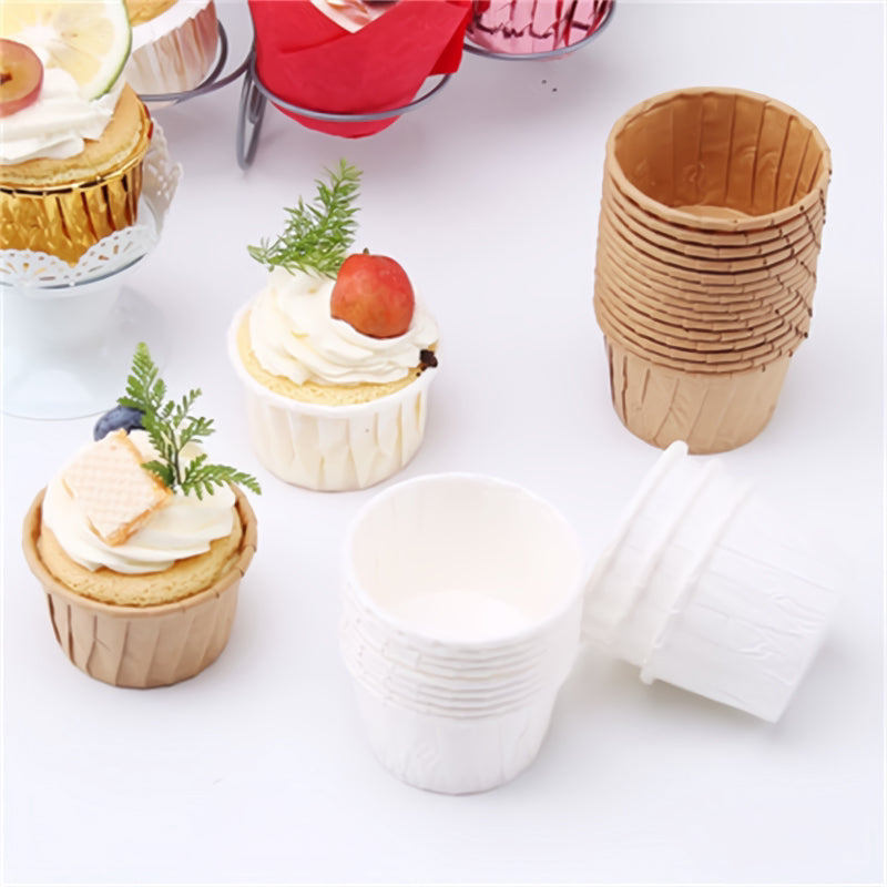 Custom Printed Rolled Rim Paper Baking Cups for Cupcakes & Muffins