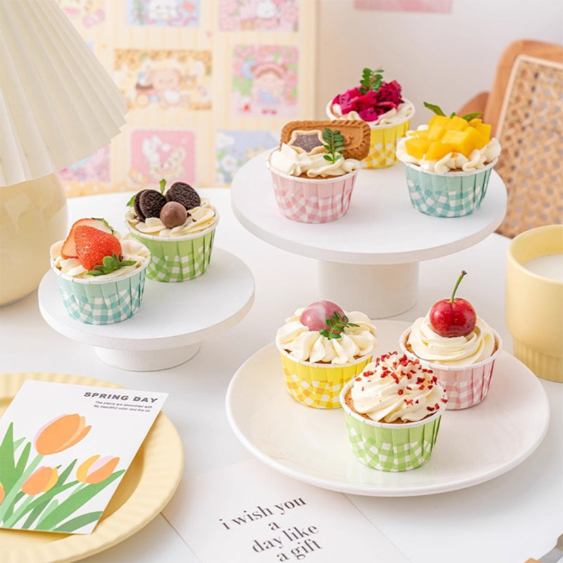 Custom Printed Rolled Rim Paper Baking Cups for Cupcakes & Muffins
