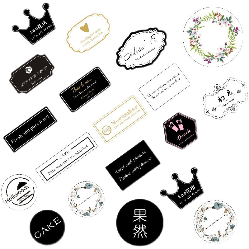 Bubble Tea Cup Label Sticker