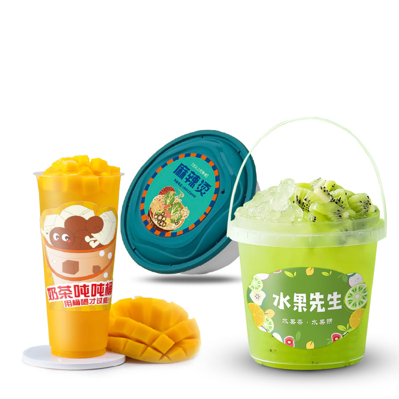 Bubble Tea Cup Label Sticker
