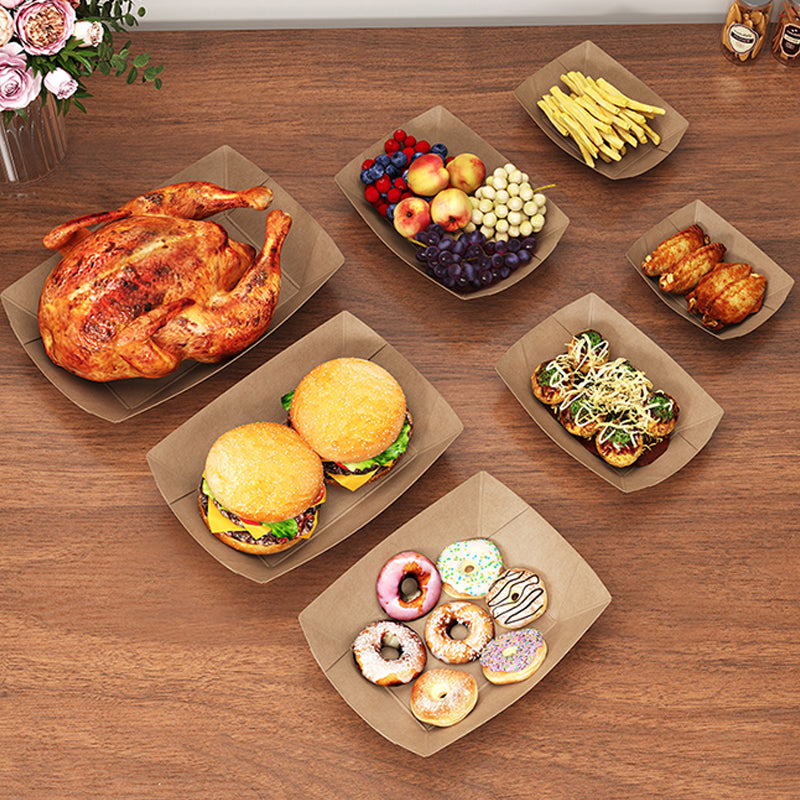 Paper Boat-shape Food Containers