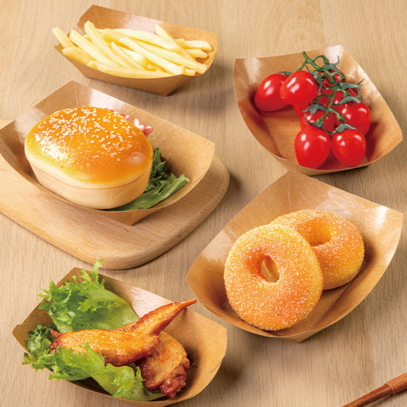 Paper Boat-shape Food Containers