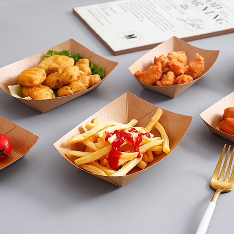 Paper Boat-shape Food Containers