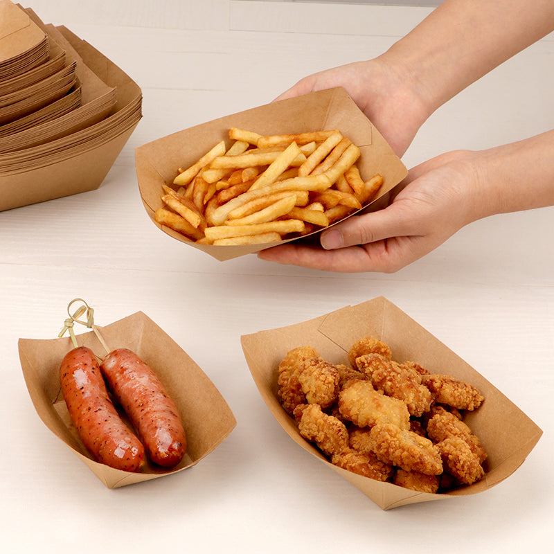 Paper Boat-shape Food Containers