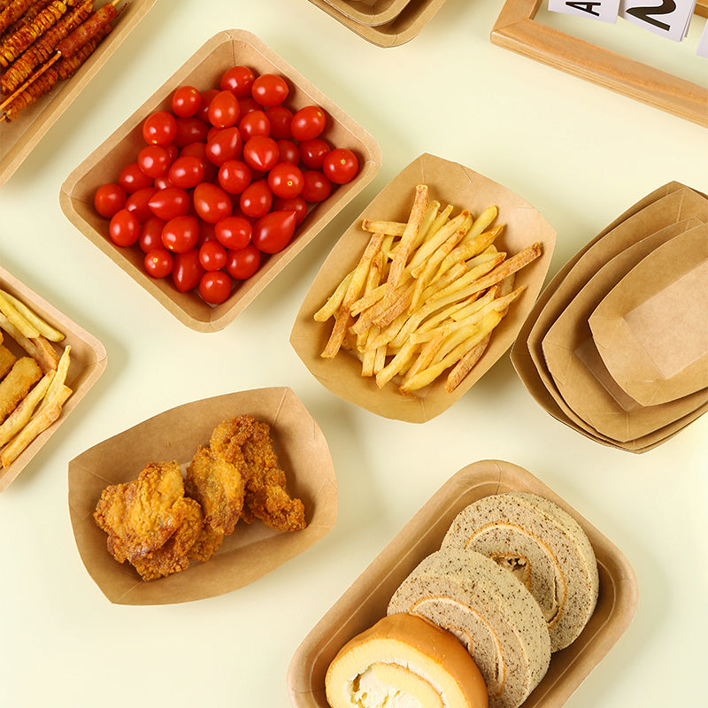 Paper Boat-shape Food Containers