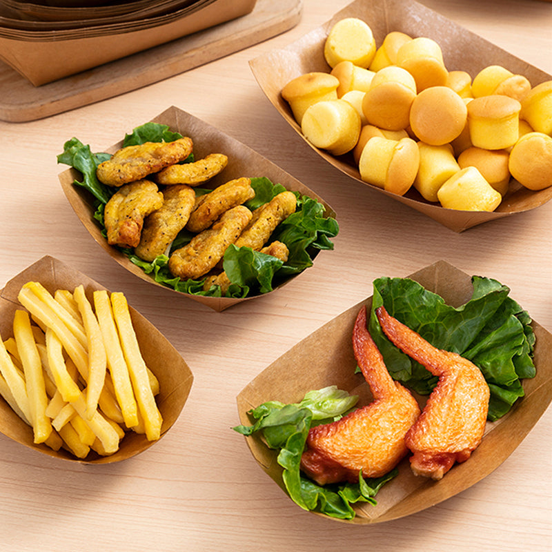 Paper Boat-shape Food Containers