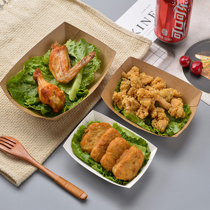 Paper Boat-shape Food Containers