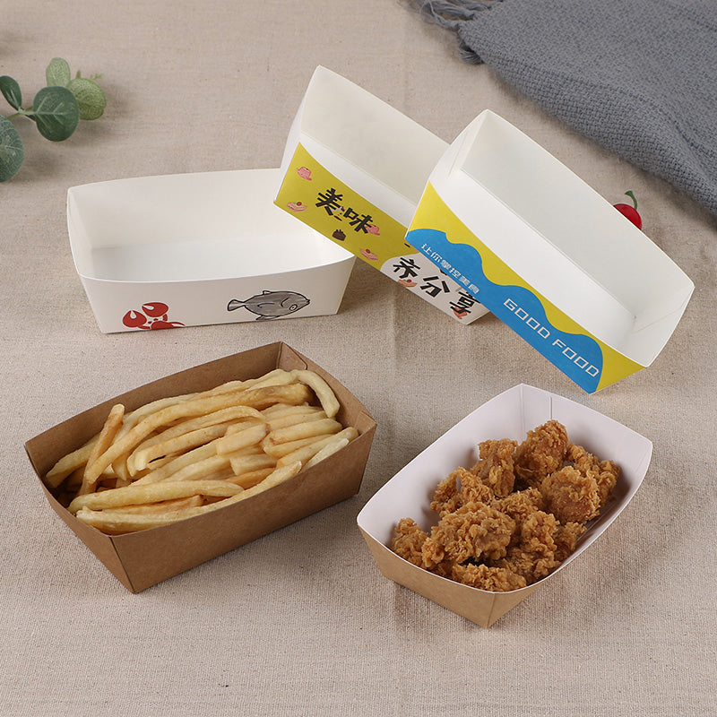 Paper Boat-shape Food Containers