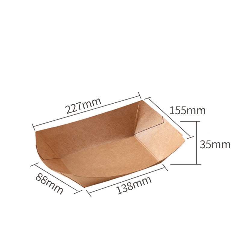 Paper Boat-shape Food Containers