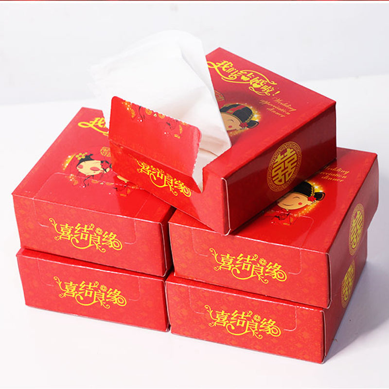 Paper Box Wrapped Napkins