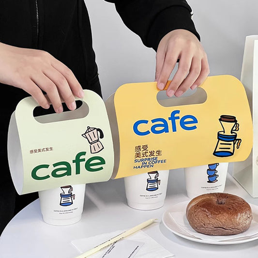Paper Bubble Tea Cup Handle