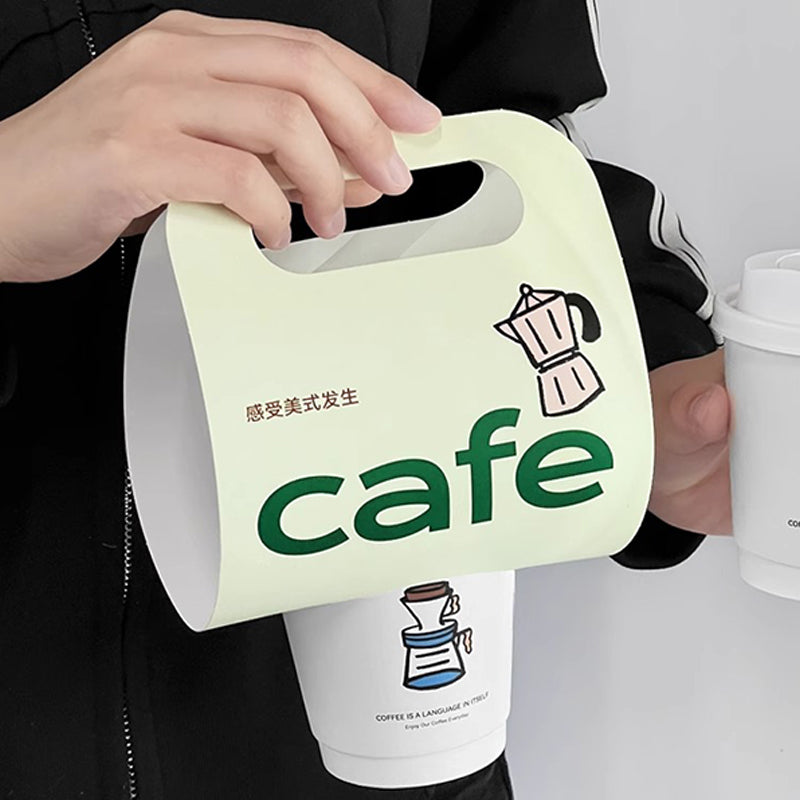 Paper Bubble Tea Cup Handle