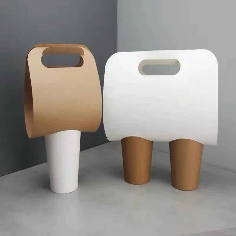 Paper Bubble Tea Cup Handle