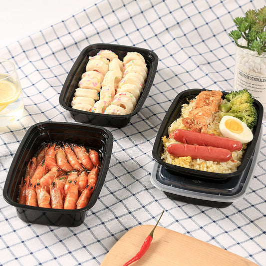 Plastic Rectangle Food Containers #MS-FC01