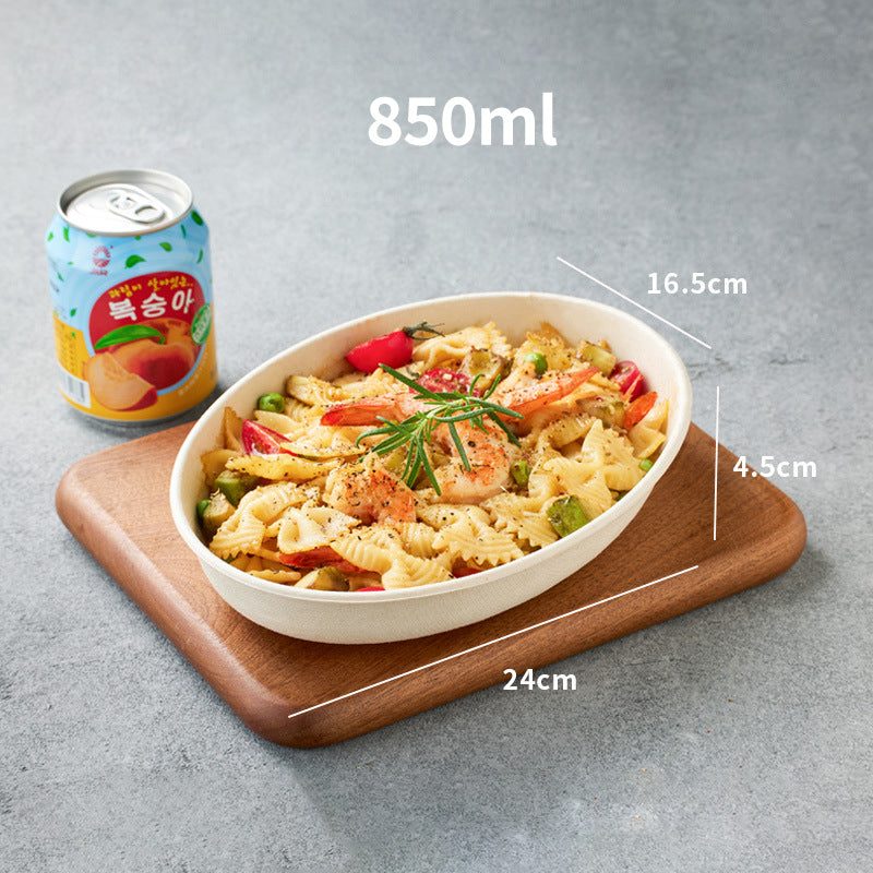 Pulp Oval Food Container