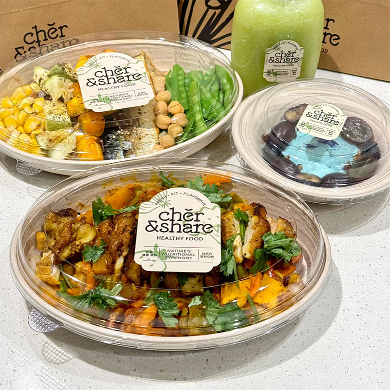 Pulp Oval Food Container