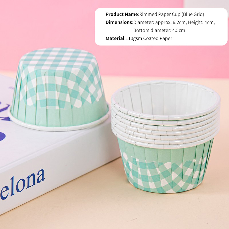 Custom Printed Rolled Rim Paper Baking Cups for Cupcakes & Muffins