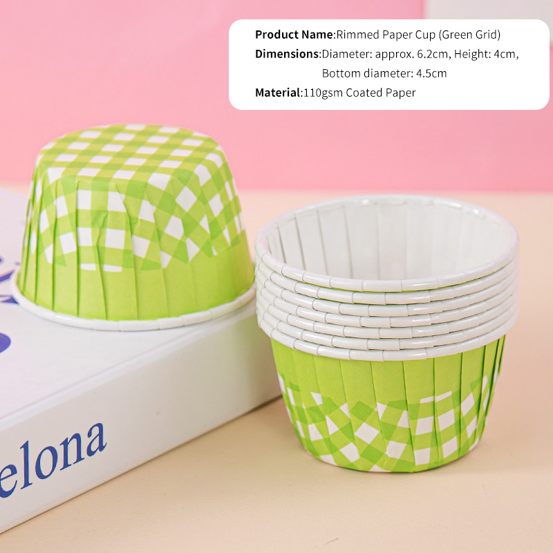 Custom Printed Rolled Rim Paper Baking Cups for Cupcakes & Muffins