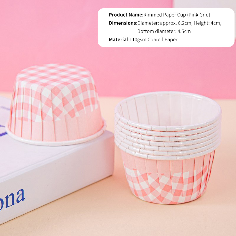 Custom Printed Rolled Rim Paper Baking Cups for Cupcakes & Muffins