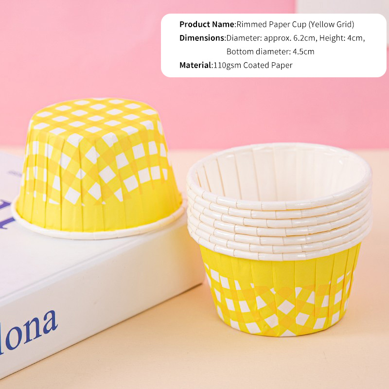 Custom Printed Rolled Rim Paper Baking Cups for Cupcakes & Muffins